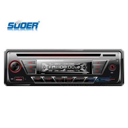 Suoer Factory Price Car DVD Player One DIN Car Video DVD Player with CE&RoHS (SE-DV-8520-Red)
