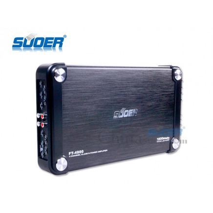 Suoer Factory Price Car Power Amplifier 4 Channel 1600W Car Amplifier (FT-4900)