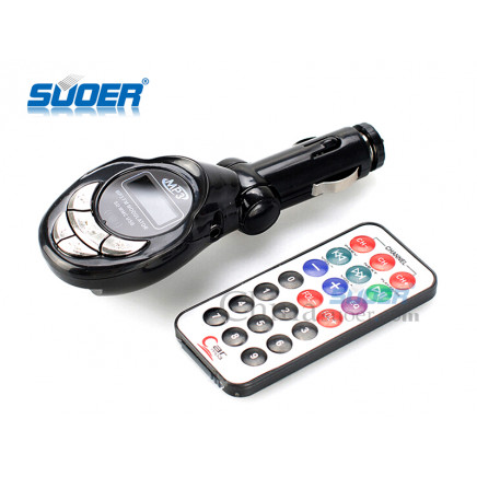 Suoer Factory Price MP3 Player for Car with 3.5mm Headphone Jack Cigarette Lighter Installed (VZ201)