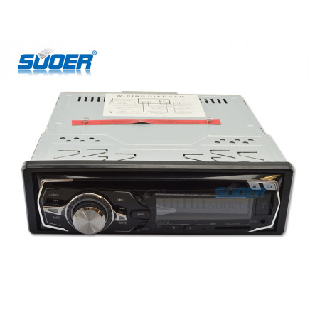 Suoer Factory Price Single DIN Car DVD Player Fixed Panel Car DVD/VCD/CD/MP3/MP4 Player (MCX-832)