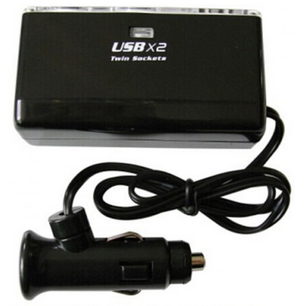 Suoer Factory Price Triple Socket USB Car Cigarette Lighter Car Charger Adapter (BW-003)