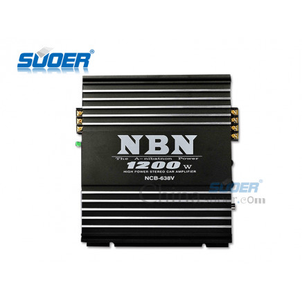 Suoer High Performance 24V 1200W Stereo Car Amplifier Car Audio Amplifier (NCB-638V-24V)