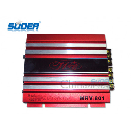 Suoer High Quality 200W High Power Stereo Audio Amplifier Car Amplifier (MRV-801)