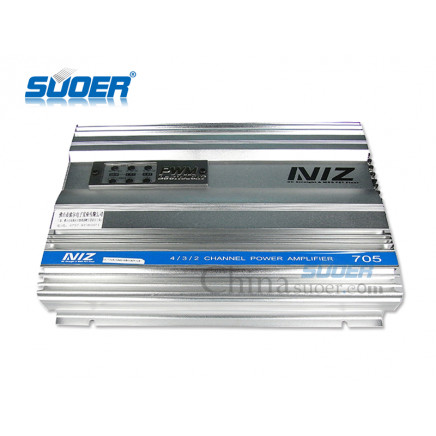 Suoer High Quality 4/3/2 Channel Car Power Amplifier (PWM-705)
