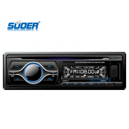 Suoer High Quality Car DVD Player One DIN Car Audio Video DVD Player with CE&RoHS (SE-DV-8517)