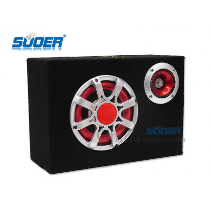 Suoer Lr Car Subwoofer Speaker 6 Inch Square Car Audio Subwoofer Leather Car Big Bass Subwoofer (Leather-6 Inch-Square-LR)