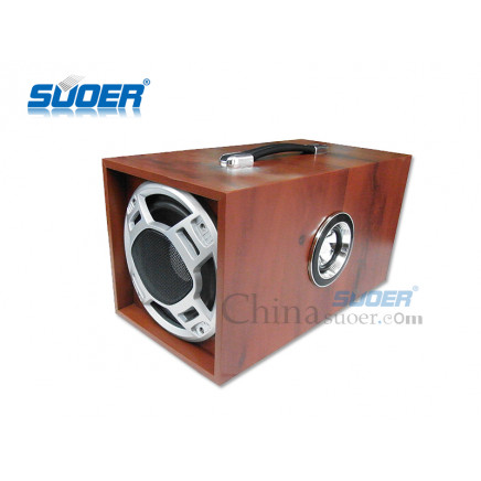 Suoer New 6 Inch Square Car Subwoofer Fr Car Audio Subwoofer Wooden Car Subwoofer Speaker (6 Inch-Square-Wooden-Triple Purpose)