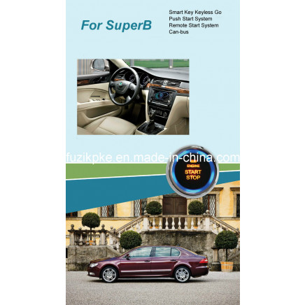 Superb Entry Keyless Go Smart Key Push Button Remote Start Can-Bus Alarm for Volkswagen