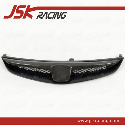T-R (JDM) Style Carbon Fiber+ABS Grille for 2006-2009 Honda Civic 4dr (JSK121005)