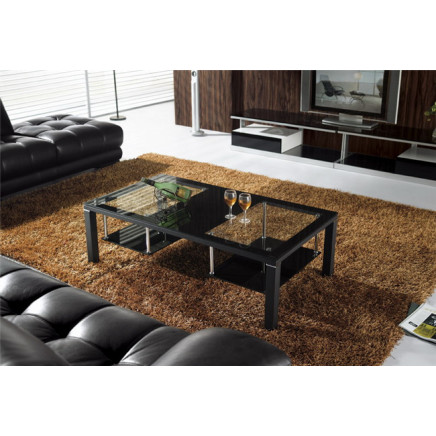 Tempered Glass Table Living Room Furniture Coffee Table
