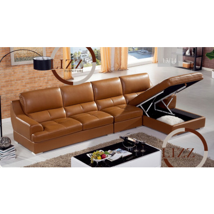 Thailand Sectional Leather Sofa (6013lp)