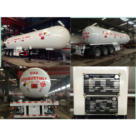 The Newest 3 Axles LPG Tank Semi-Trailer Truck for Nigeria