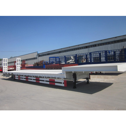 Three Axles Low Platform Semi Trailer