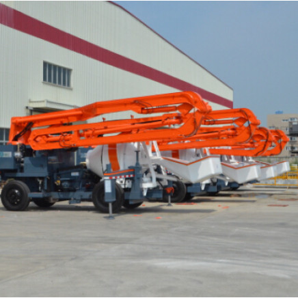 Three Functions Mixing Boom Pump Concrete Mixer