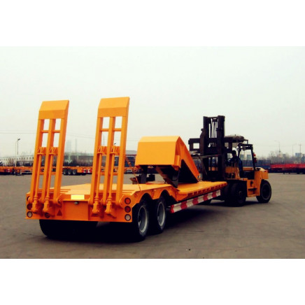 Tongya Manufacturer 2 Axle Removable Gooseneck Lowbed Semitrailer (CTY1650)