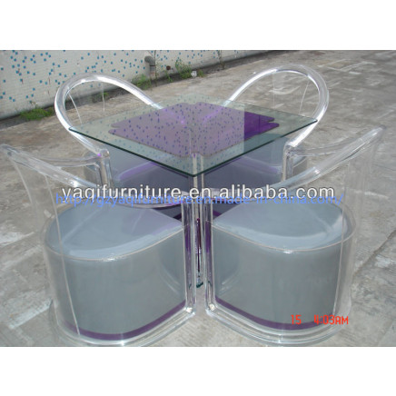 Transparent Glass Elegance Dining Chair