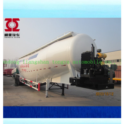 Tri-Axle Bulk Cement Powder Tanker Semi Trailer