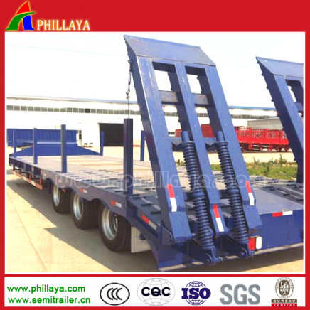 Tri-Axles Low Bed Truck Trailer for Semi Trailer Type