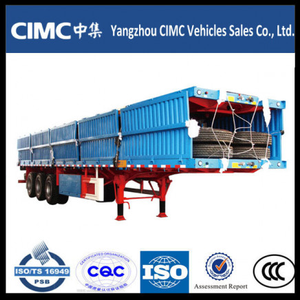 Tri-Axles Trailer with Side Wall for Sale