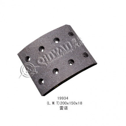 Truck Parts for Renault, Trailer Brake Lining (WVA: 19934, BFMC: RN/98/1)