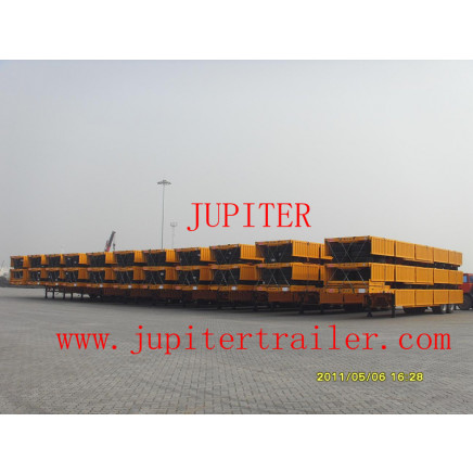 Two Axle Drop Side Semi Trailer