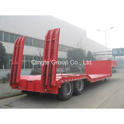Two Axle, Platform, Low Bed Semi Trailer (QDT9272T)