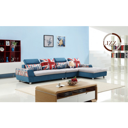 U. K. Home Fabric Sofa Set (Lm26)