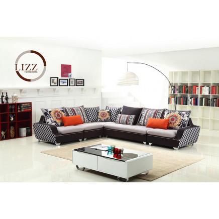 U. K. Home Furniture Fabric Sectional Sofa