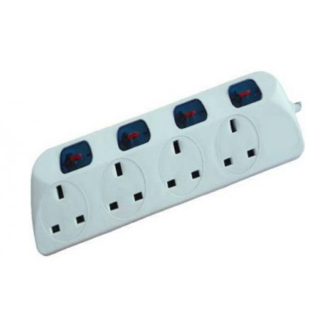 UK Power Strip, UK Extension Strip, with Separate Switch