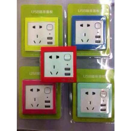USB Wall Socket, USB Wall Plates for iPhone Mobile Phone