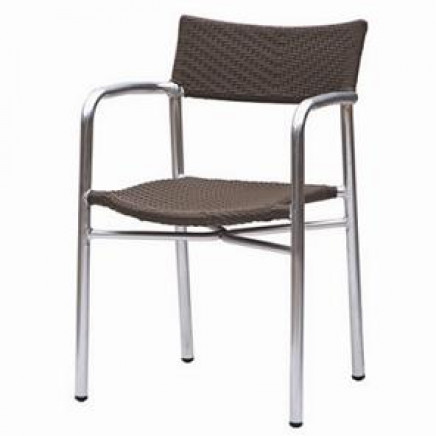UV-Resistant Outdoor Aluminum Wicker Chair (RC-06032-1)