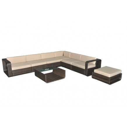 UV Resistant PE Rattan Outdoor Sofa Design