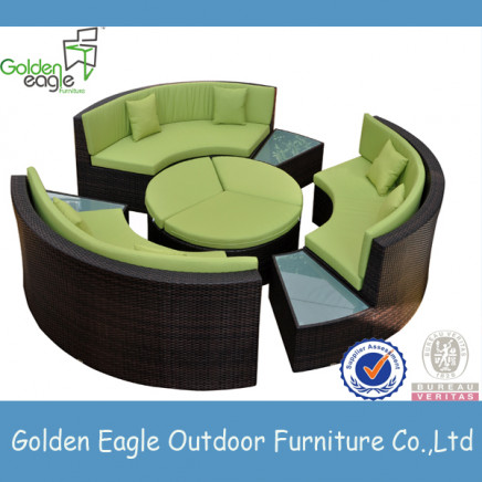 UV-Resistant Rattan Furniture Round Wicker Set