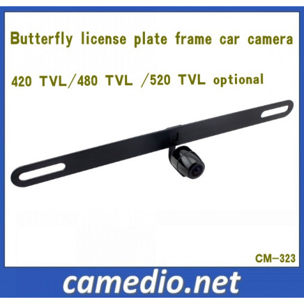 Universal License Plate Back up Camera with Butterfly Camera Head