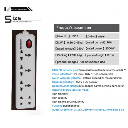 Universal Power Socket, Socket