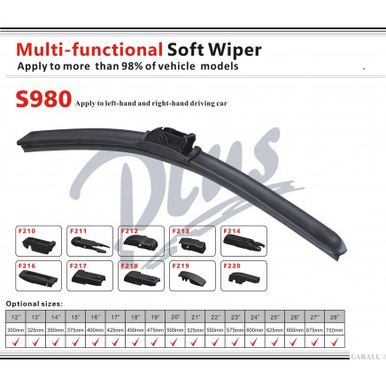 Universal Wiper Blade, Auto Accessories, S980