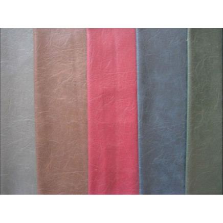 Vacuum Embossing PU Laminated Leather 02082