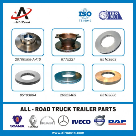 Volvo Truck Brake Disc 20700508-A410 6775227 85103803 85103804 20523409 85103806