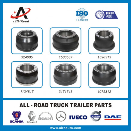 Volvo Truck Brake Drum 324005 1500537 1590313 1134817 3171743 1075312