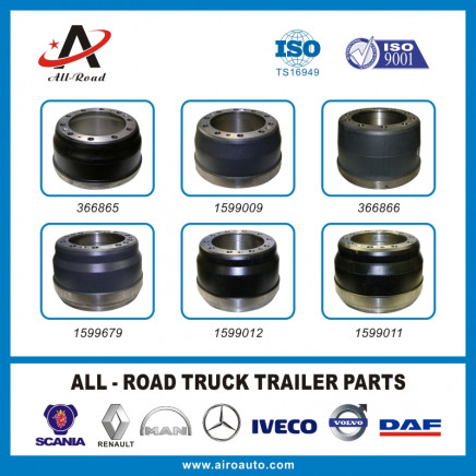 Volvo Truck Brake Drum 366865 1599009 366866 1599679 1599012 1599011