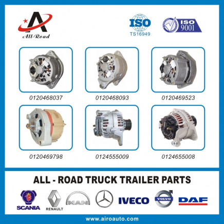 Volvo Truck Parts Alternator 0120468037 0120468093 0120469523 0120469798 0124555009 0124655008