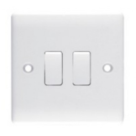 Wall Switches, 2 Gang 2 Way Switch, Bs Type