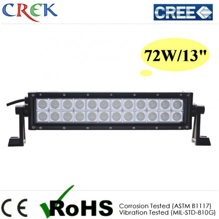 Waterproof 12V 72W LED Light Bar, Auto LED Bar Light