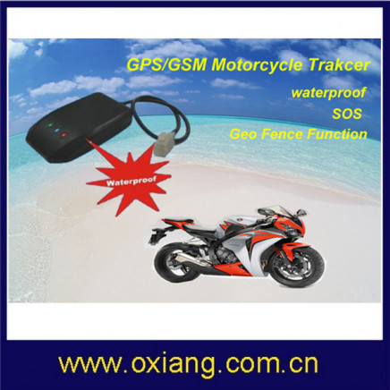 Waterproof GPS Motorcycle/Bike Anti Theft Tracker Online Web Tracking and SMS