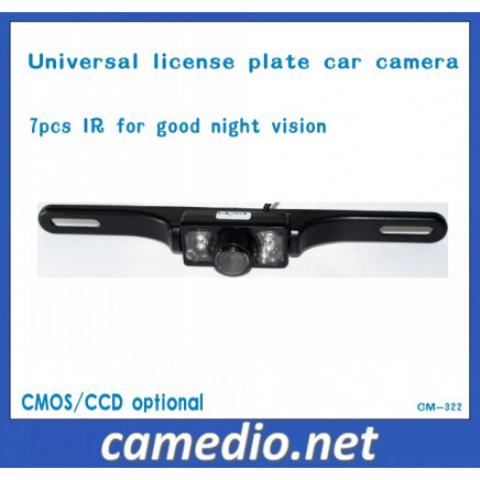 Waterproof IR Night Vision License Plate Rearview Car Camera