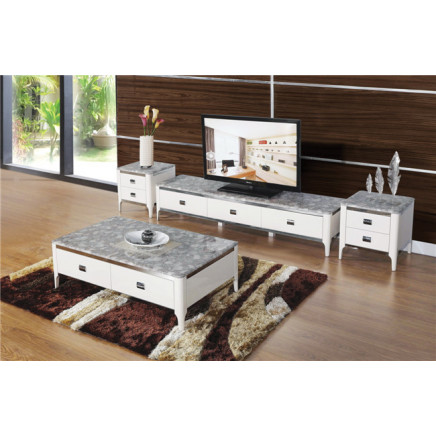 White Marble Top Cpffee Table Furniture