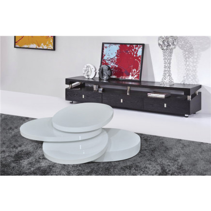 White Round Coffee Table Home Furniture (CJ-M057)