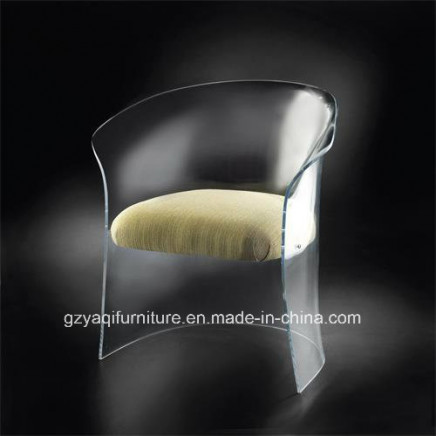 Wholesale Transparent Acrylicl Lleisure Chair Living Room Furniture with Cushion