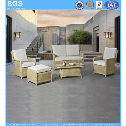 Wicker Furniture Round Rattan Weaving Patio Sofa Balcony Sofa Hotel Sofa