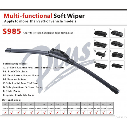 Wiper Blade with ISO9001, ISO16949approved